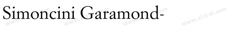 Simoncini Garamond字体转换